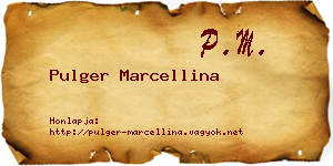 Pulger Marcellina névjegykártya